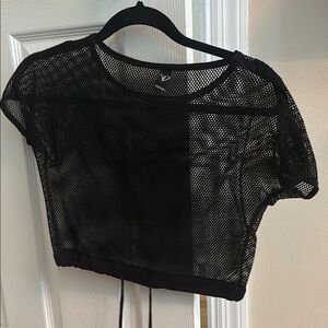 Windsor Black Mesh Crop Top (S)
